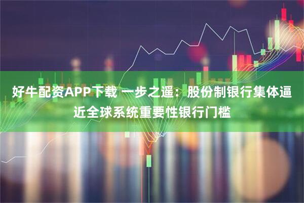 好牛配资APP下载 一步之遥：股份制银行集体逼近全球系统重要性银行门槛